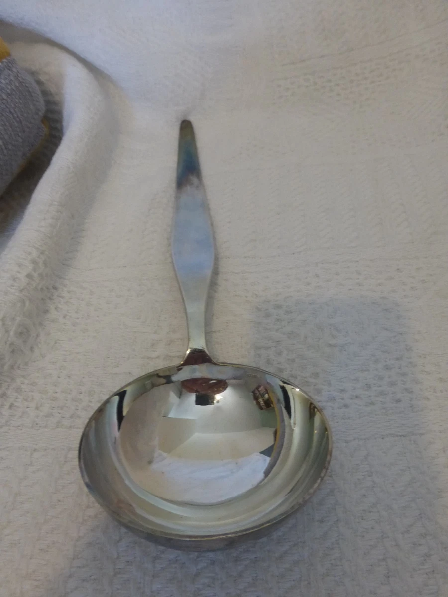 ANCIENNE LOUCHE METAL ARGENTE SERIE LABAT DE DEETJEN