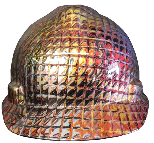 Hydro Dipped Hard Hat MSA Cap StyleBlack Copper Cushion - Picture 7 of 8