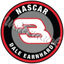 Dale Earnhardt 3 CIRCLE Nascar Logo Vinyl Decal / Sticker 10 Sizes