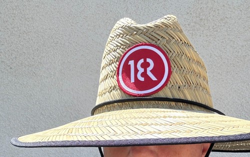 18 rot "Marshall" Strohhut Rettungsschwimmer Golf/Strand Premium Sonnenschutz - Bild 5 von 15