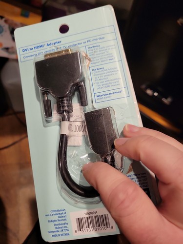 Watch Onn. DVI to HDMI Adapter Connects to TV, Projector, PC Monitor - Open Box - Picture 2 of 3