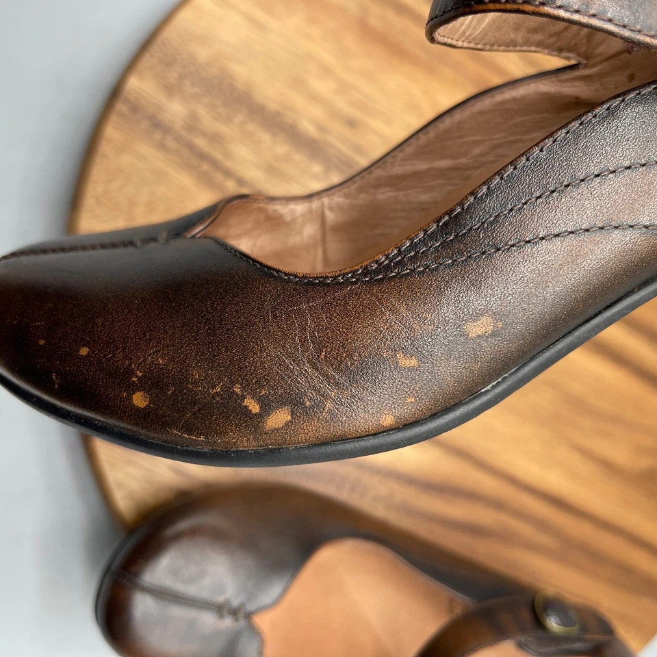 Женские туфли-лодочки Taos Samba размер 8,5 коричневые на каблуках Mary Jane без шнуровки рабочие повседневные туфли - Изображение 2 из 4