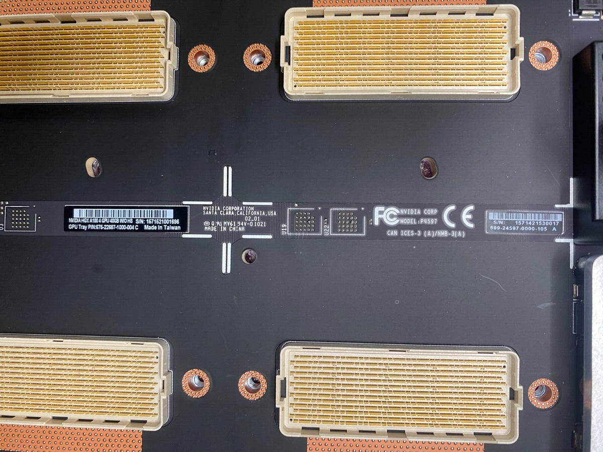 NVIDIA HGX A100 4 GPU Baseboard PN 675-22687-1000-004 C IBM NVIDIA HGX A100 4 GPU Baseboard PN 675-22687-1000-004 C IBM