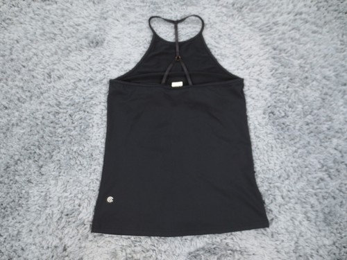 Champion x Anna Kaiser Top Womens Medium Black Tech Stretch Racerback Tank Bra - Picture 9 of 11