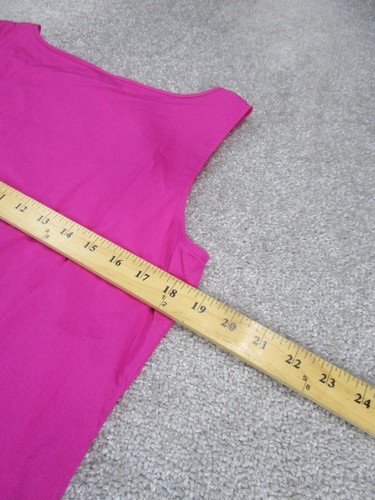 Talbots Shirt Womens 10 Pink Embroidered Cotton Cami NEW - 第 5/8 張圖片