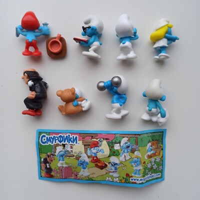 smurf スマーフ 限定フィギュア 2010年 Kinder surprise THE SMURF (2010). Schlumpfe full set 8
