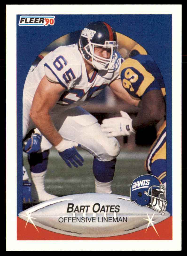 1990 Fleer Bart Oates New York Giants #74