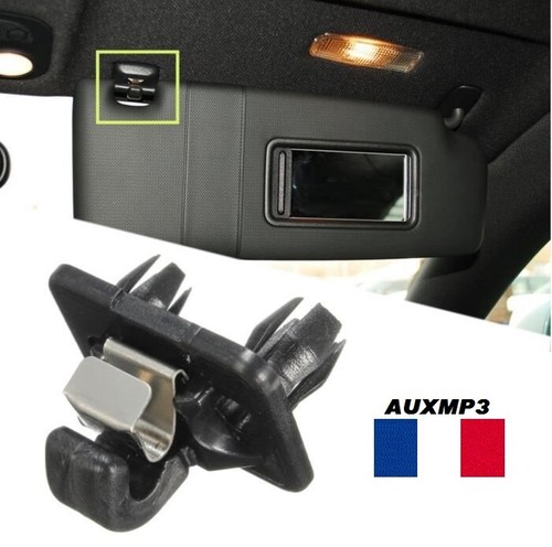 Gancio Parasole Interno Grigio Per Audi A1, A3, A4, A5, Q3, Q5 - Clip Di Ricambio - Plastica - 3