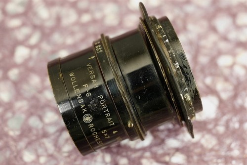 Wollensak Versar Portrait & View 8.75in f6 5x7 Barrel Lens #1