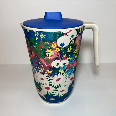 ANTHROPOLOGIE Sarah Campbell Collection Melamine PITCHER with Lid