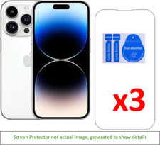 3x iPhone 14 Pro Screen Protector w/ cloth and stickers