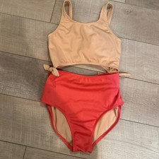 ART CLASS GIRLS SWIM SUIT SIZE XL 14 TANGERINE ORANGE