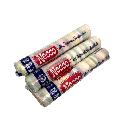 NECCO The Original Candy Wafer Rolls, Assorted Flavors 2-Ounce  3 Rolls