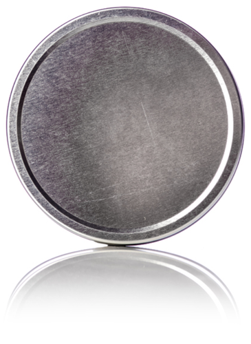 6 Metal 8 oz./4" Empty Seamless Slip Cover Flat Tins/ Spice & Tea Containers - Picture 3 of 4