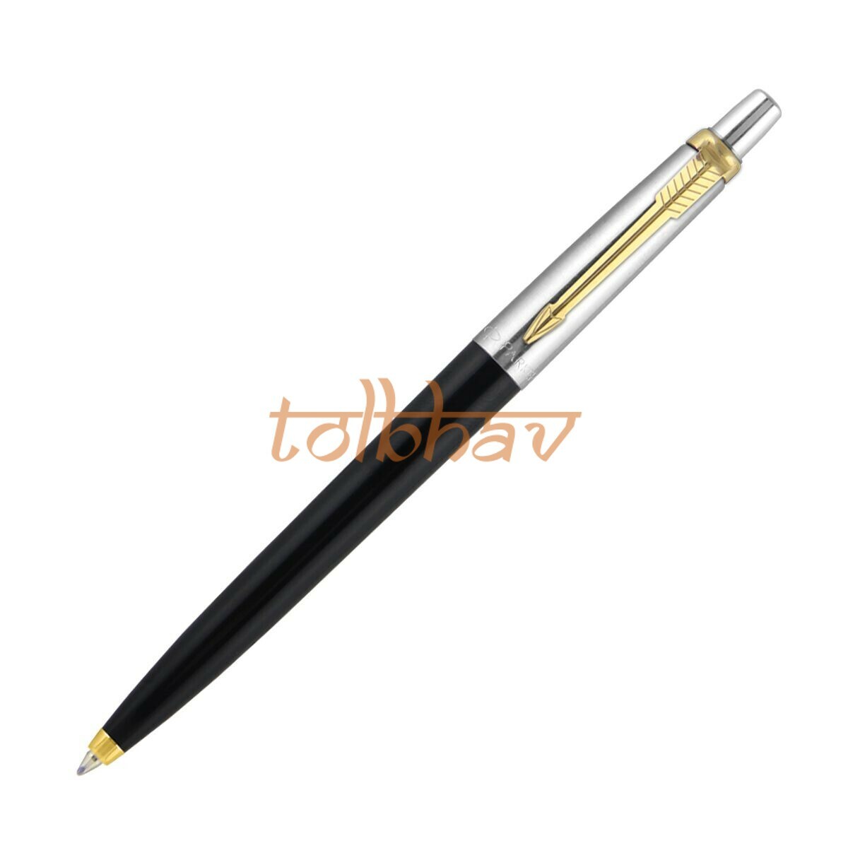 Parker Jotter Standard Goldrand Kugelschreiber Schwarz