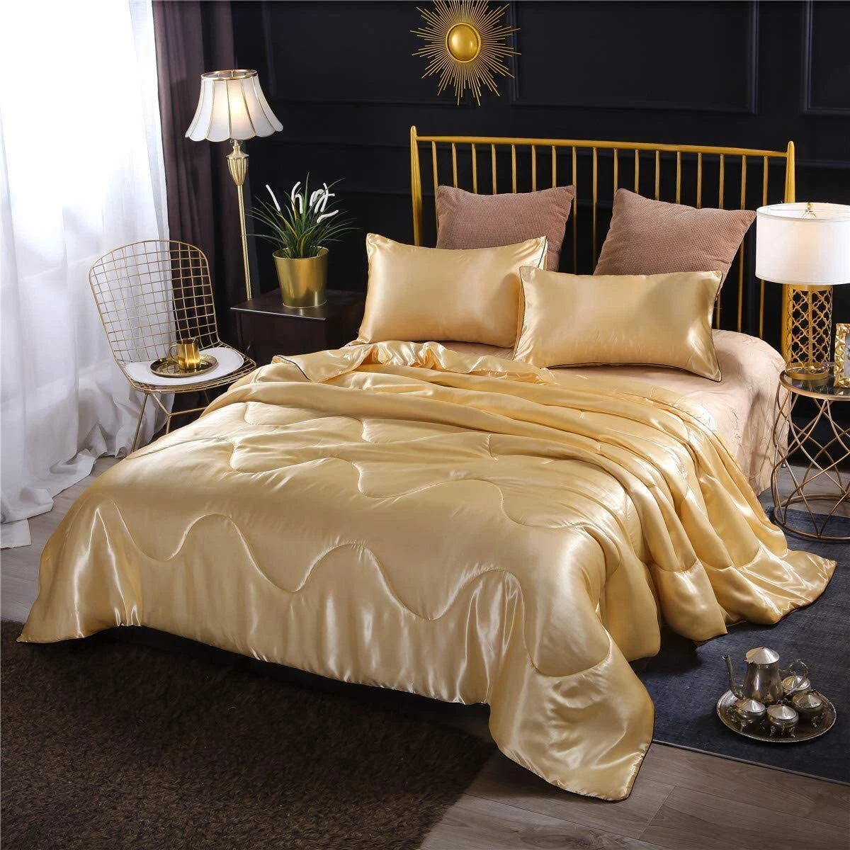 Satin 2024 comforter queen