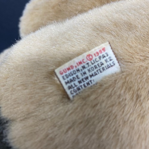 Lot of 2 Vintage Gund Dakin Brown Beaver Plush Stuffed Animal 80s Faux Leather - Picture 6 of 11