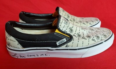 vans he loves me not slip on