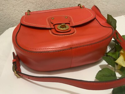 バッグ Coach Legacy New Willis 2way hand Bag Coach Willis Legacy 70th Anniversary Vermillion Leather