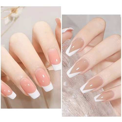 Mini Nail Stamping Silicone Jelly Stamp Head Nail French Tip Transfer Tool AU - Picture 5 of 8