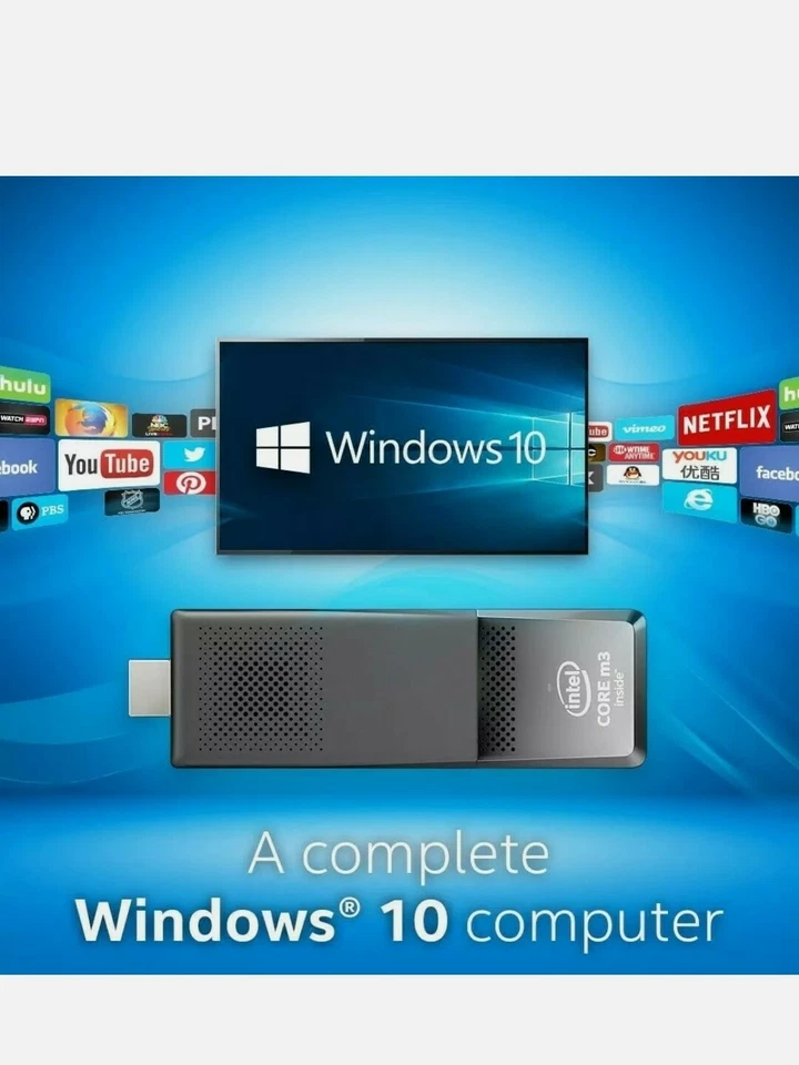 Intel compute stick M3 4gb Ram 64 Ssd Windows 10 - Immagine 2 di 4