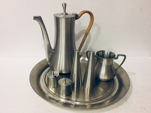 Mcm Selangor Pewter Tea Coffee Pot Sugar Salt Pepper Shakers Mcm Selangor Pewter Tea Coffee Pot
