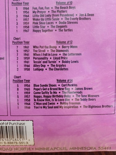 Greatest Hits of the 50’s & 60’s - Rock n Roll Collectors Edition 7 on cassettes - Picture 8 of 9