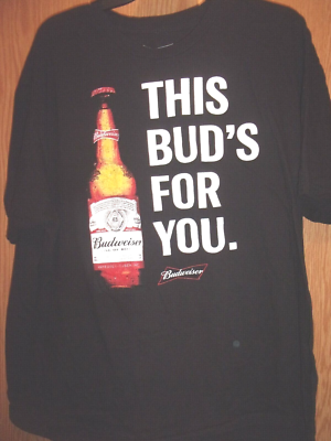 BUDWEISER this BUD'S for you black 2XL t shirt | eBay