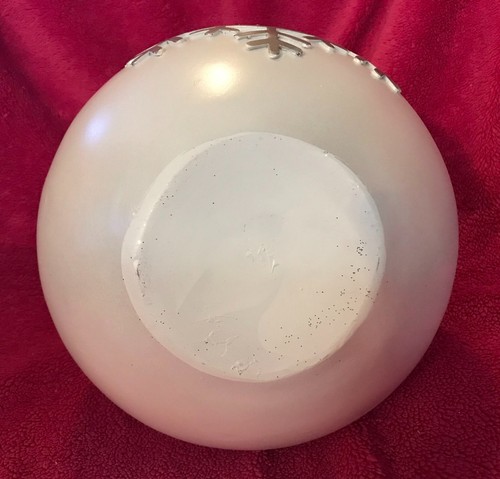 P Monogram Silver & White Snowflake 10.8" Christmas Tree Ornament Decor NEW! - Picture 6 of 8