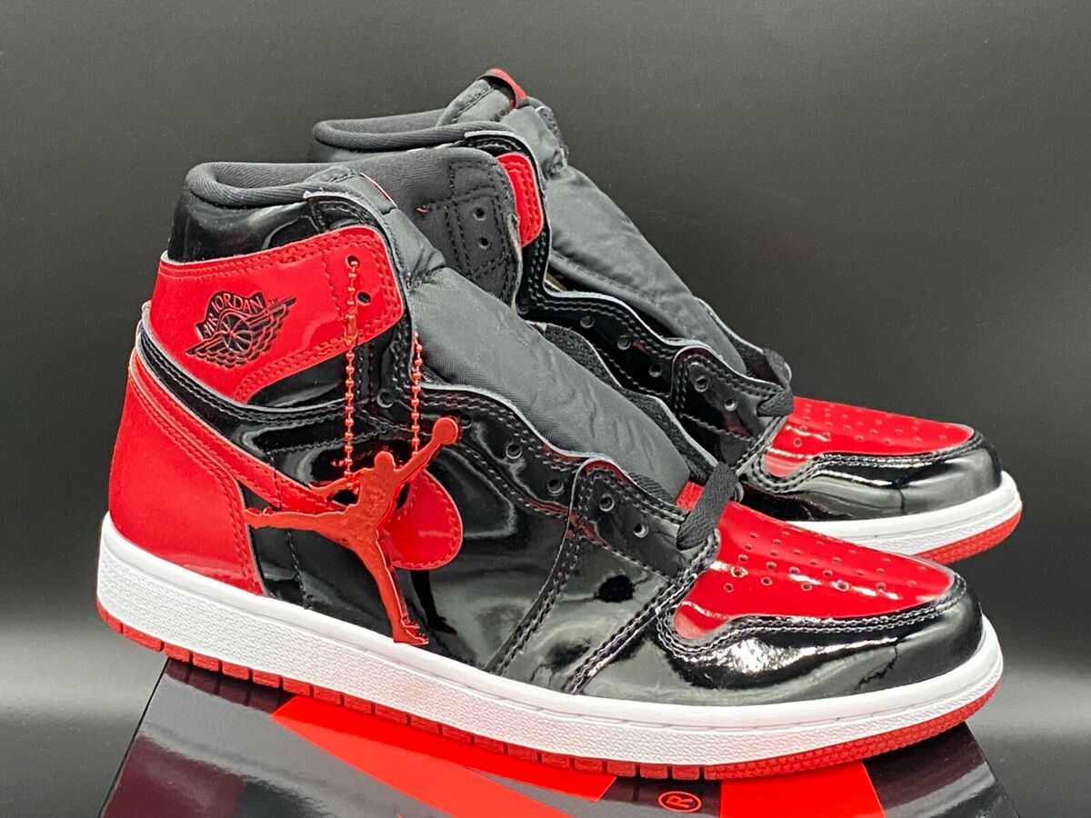 Nike Air Jordan 1 Retro High Patent Leather Bred 555088-063 Nike Air Jordan 1 Retro High Patent Leather Bred 555088-063