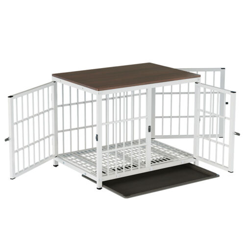 Modern Crack-proof Iron Pet Crate Furniture Dog Kennel Living Room Table Storage - Picture 7 of 21