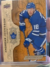 2018-19 UD ENGRAINED ROOKIE ANDREAS JOHNSSON TORONTO MAPLE LEAFS 127/299