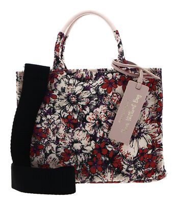 COCCINELLE Never Without Bag Ca. Flow Handbag Prin. Eff. Canvas Fab. Handtasche