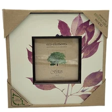 New 4x4 Picture Frame AUTUMN leaves Design FETCO Eco Elements Renewable Wood