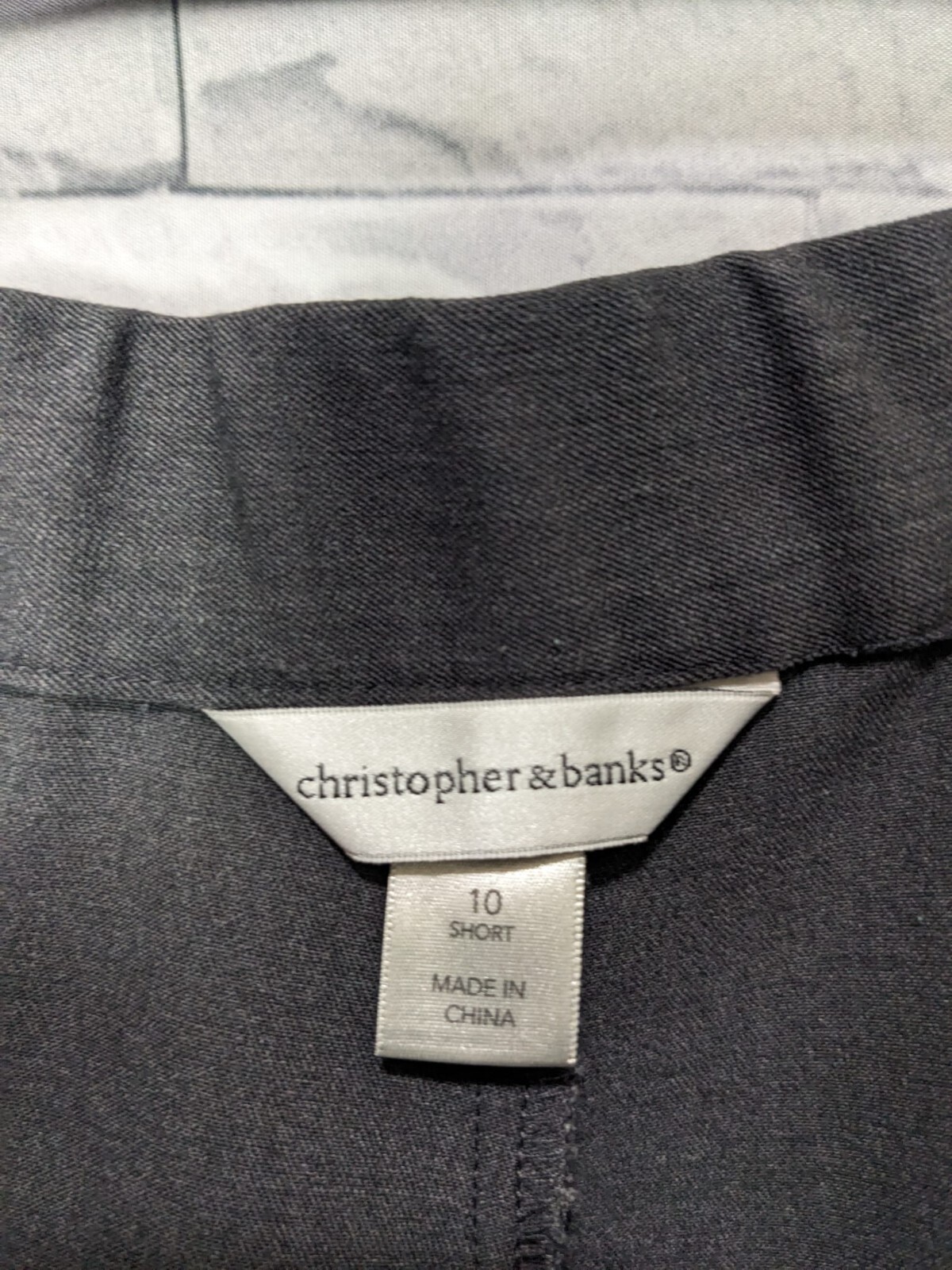 Christopher And Banks Women's Solid Gray Dress Pa… - image 6