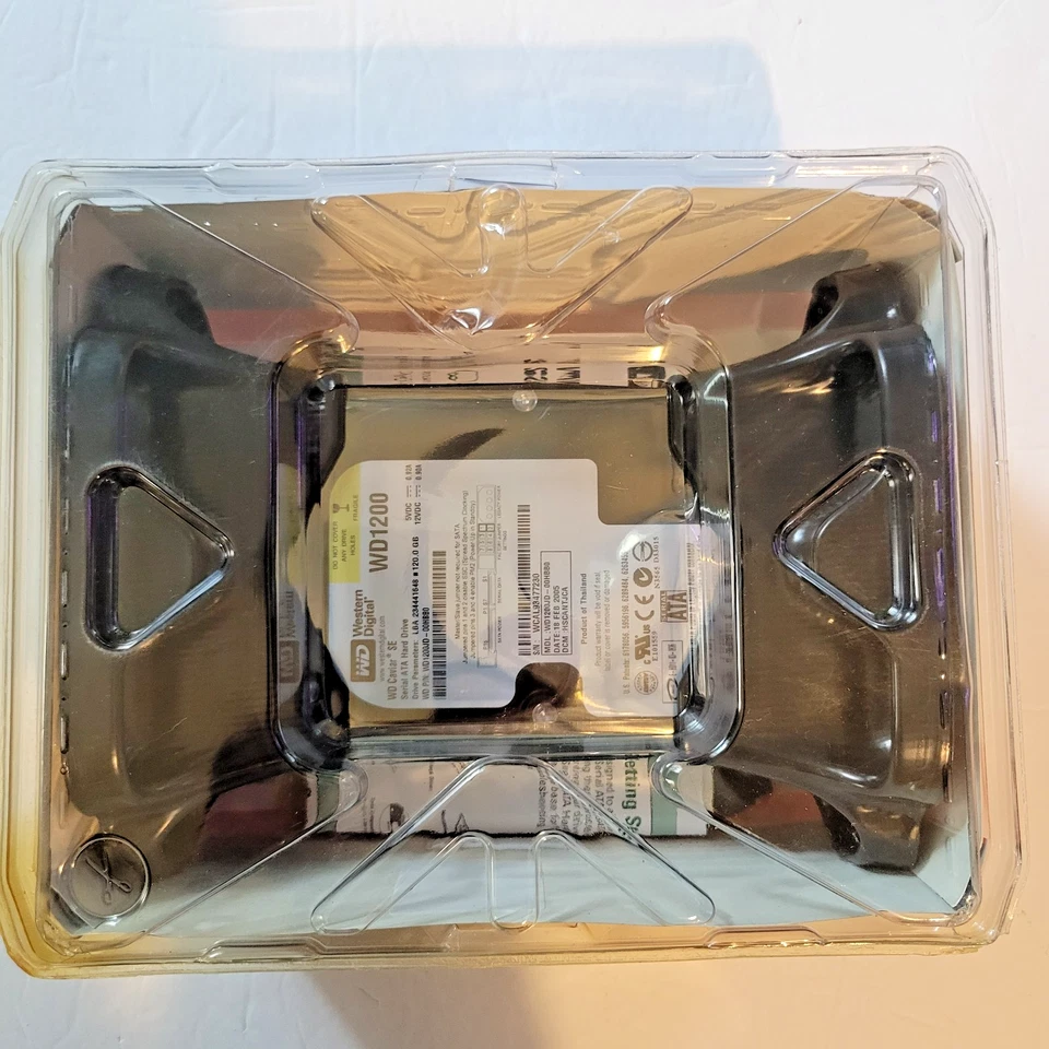 Western Digital Serial ATA 120G Hard Drive NEW Sealed - Image 2 of 4