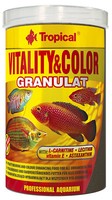 Tropical Vitality & Color Granulat - Proteinreiches Fischfutter 250Ml Aquarium