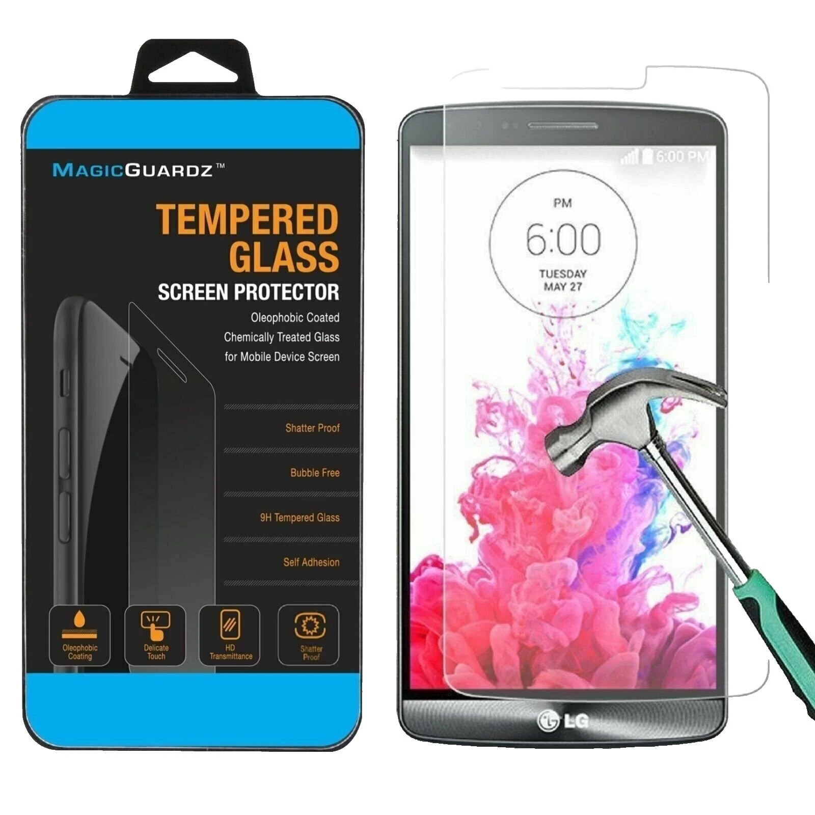 Protectores de pantalla de vidrio templado para LG G3