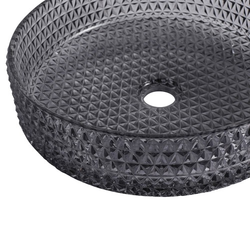 Glass Basin Circular Vessel Bathroom Basin Bathroom Countertop Modern Wash Basin - Bild 80 von 85