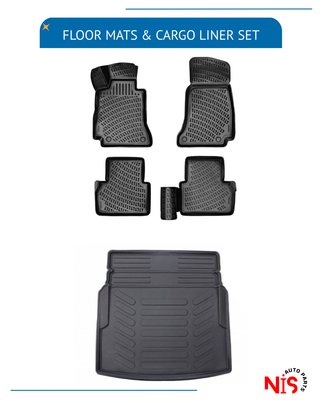 Floor Mats and Cargo Liner SET For Mercedes EClass W213 20172023 With