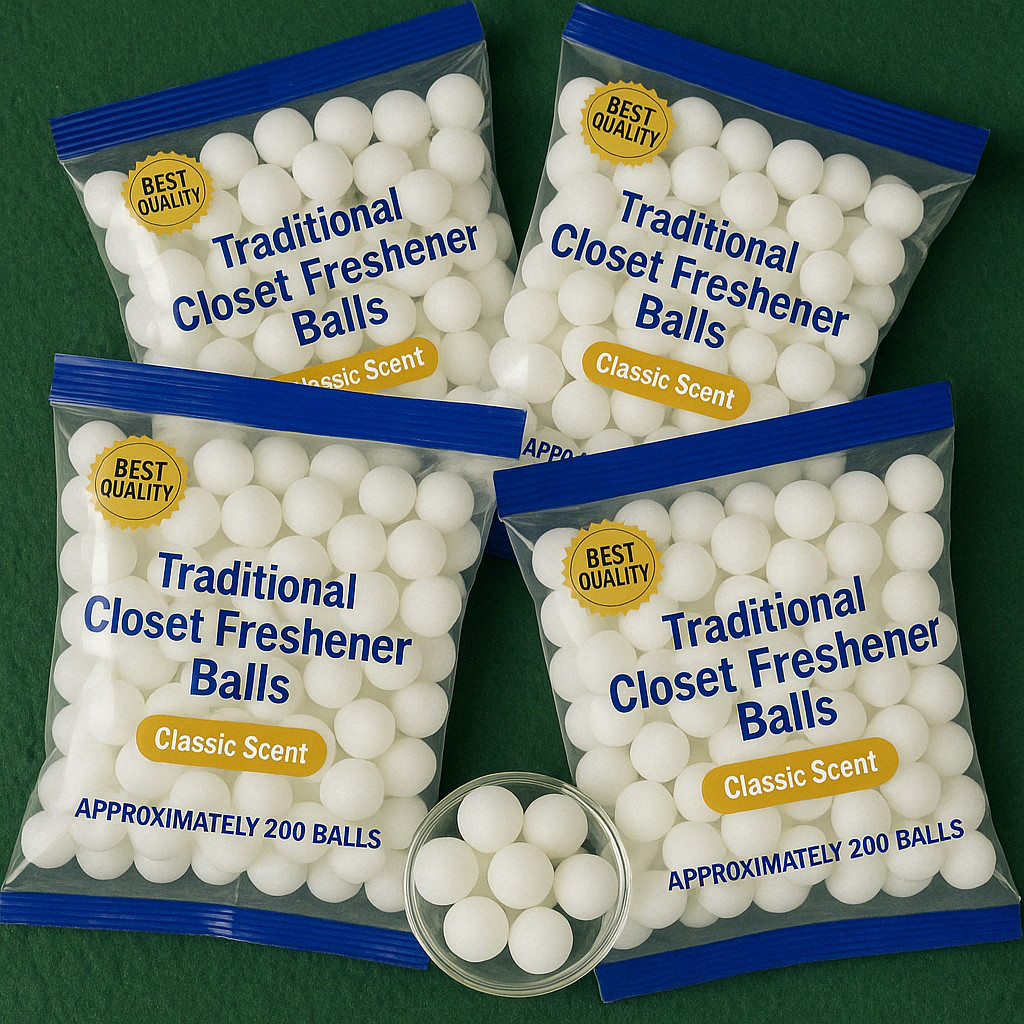 100 Balls Closet Freshener Balls – Classic Scent for Drawers, Storage & Laundry