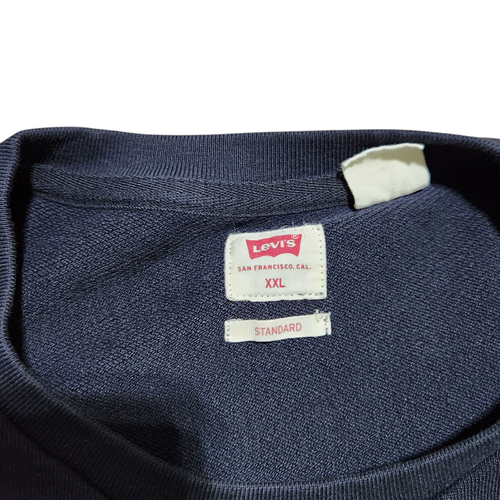 Levi's Housemark Batwing Camo Logo Sweatshirt 2XL Black Men Crew Standard Fit - Picture 11 of 23