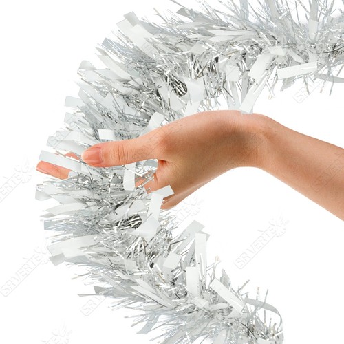 Christmas Tree Decorations, 2M Chunky Tinsel Garlands, Xmas Home Party Favours - Picture 74 of 211