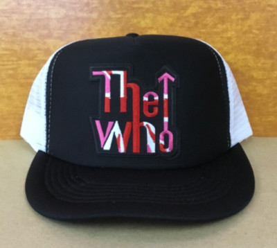 Retro THE WHO Adjustable Snapback Trucker Mesh Cap Hat 70s 80s Classic Rock