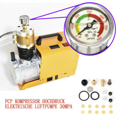 4500PSI Elektrische Hochdruckluftpumpe Pumpe PCP Luft Kompressor 1800W 300Bar DE