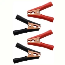 4Pcs Car Alligator Clips Crocodile Clip Battery Test Clamps 100A Red Black USA