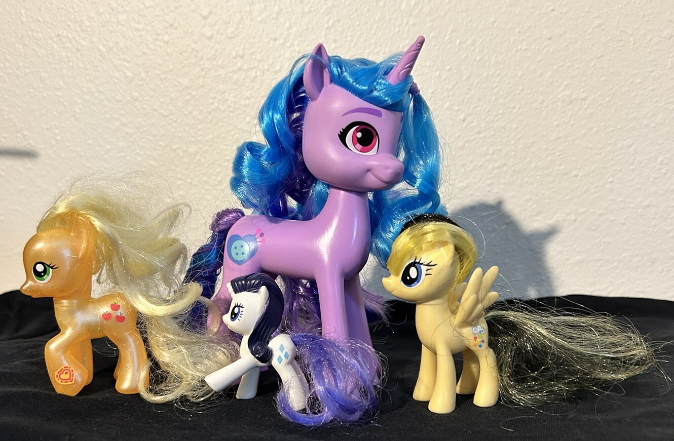 My Little Pony 4-Pack Sia Songbird Serenade Rarity Applejack Izzy