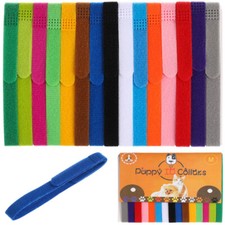 15 PCS Newborn Kitten Collar Double-faced Pile Pet ID Collars Cub
