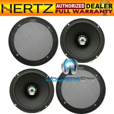 HERTZ DCX-165.3 CAR AUDIO 6.5'' DIECI 2WAY TWEETERS COAXIAL SPEAKERS + GRILLS NEW