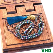 Rainbow Color Lux Crystal Tasbih | 99 Beads Tasbeeh | Wedding Favor | Eid Favor